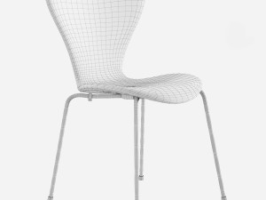 Fritz Hansen Series 7 Chair Arne Jacobsen Model 3D