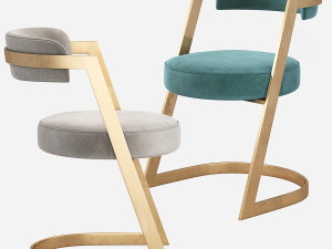 Kelly Wearstler Studio Dining Chair 3D Model