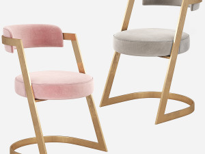 Kelly Wearstler Studio Dining Chair 3D Model