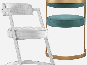 Kelly Wearstler Studio Dining Chair 3D Model