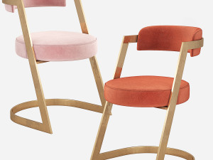Kelly Wearstler Studio Dining Chair 3D Model
