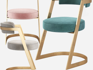 Kelly Wearstler Studio Dining Chair 3D Model