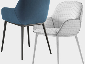 LaFORMA KONNA Chair Barcelona Living 3Dモデル