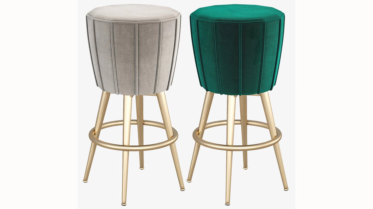 Eichholtz BOLTON Bar Stool 3D Model .c4d .max .obj .3ds .fbx .stl .blend