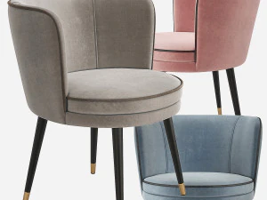 Eichholtz Grenada Dining Chair 3D Model