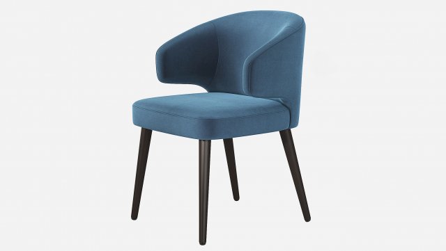 Aston Dining Chair 3D 模型 .c4d .max .obj .3ds .fbx .stl .blend 