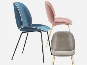 Sedia da pranzo Beetle GUBI Modello 3D