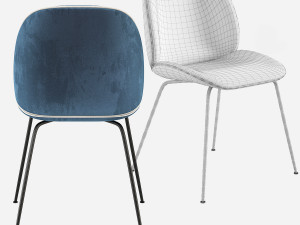 GUBI Beetle Dining Chair Modelo 3D