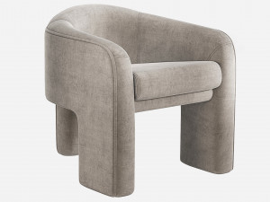 Vladimir Kagan Sculptural Chair Weiman 3D Model