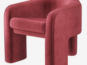 Cadeira escultural Vladimir Kagan Weiman Modelo 3D