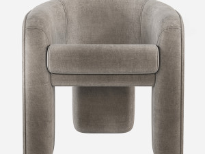 Vladimir Kagan Sculptural Chair Weiman 3D मॉडल