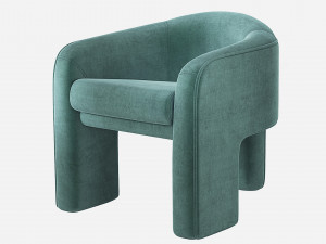 Vladimir Kagan Sculptural Chair Weiman 3D मॉडल