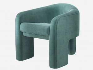 Cadeira escultural Vladimir Kagan Weiman Modelo 3D