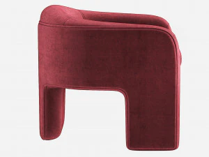 Cadeira escultural Vladimir Kagan Weiman Modelo 3D