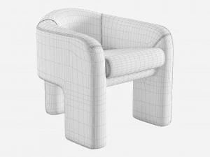 Cadeira escultural Vladimir Kagan Weiman Modelo 3D