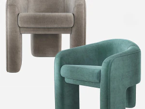 Cadeira escultural Vladimir Kagan Weiman Modelo 3D