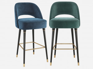 Collins Bar Chair Essential Home 3D Model
