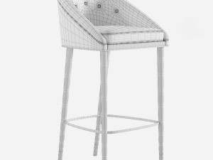 Malay Bar Chair Mid Century Brabbu 3D Model
