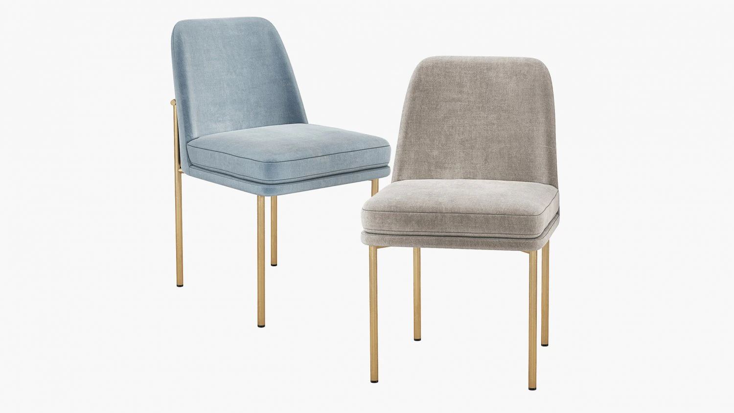 West Elm Jack Metal Frame Dining Chair 3D Model .c4d .max .obj .3ds .fbx .stl .blend 