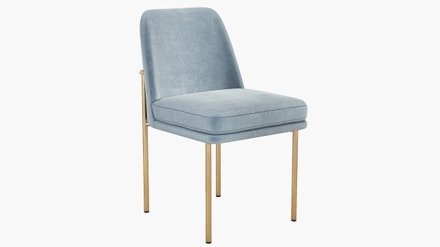 West Elm Jack Metal Frame Dining Chair 3D Model in Chair 3DExport