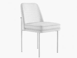 West Elm Jack Metal Frame Dining Chair 3D Model