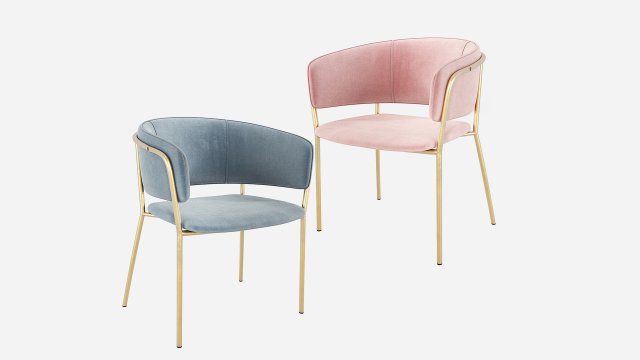La Forma Konnie Chair Julia Grup 3D Модель .c4d .max .obj .3ds .fbx .stl .blend 