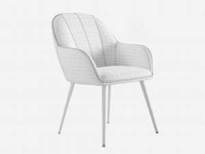 Amsterdam Upholstered Dining Chair Wayfair Model 3D