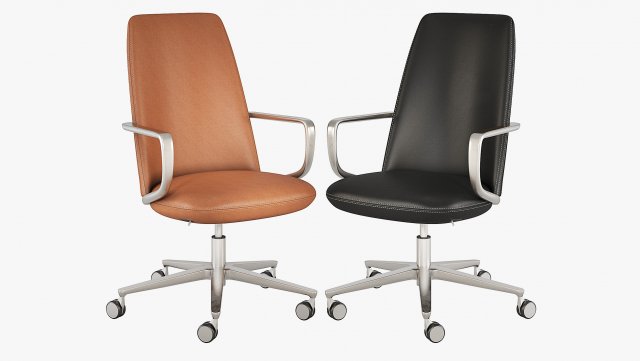 CLAUDIO BELLINI ELINOR Executive chair 3D Модель .c4d .max .obj .3ds .fbx .stl .blend 
