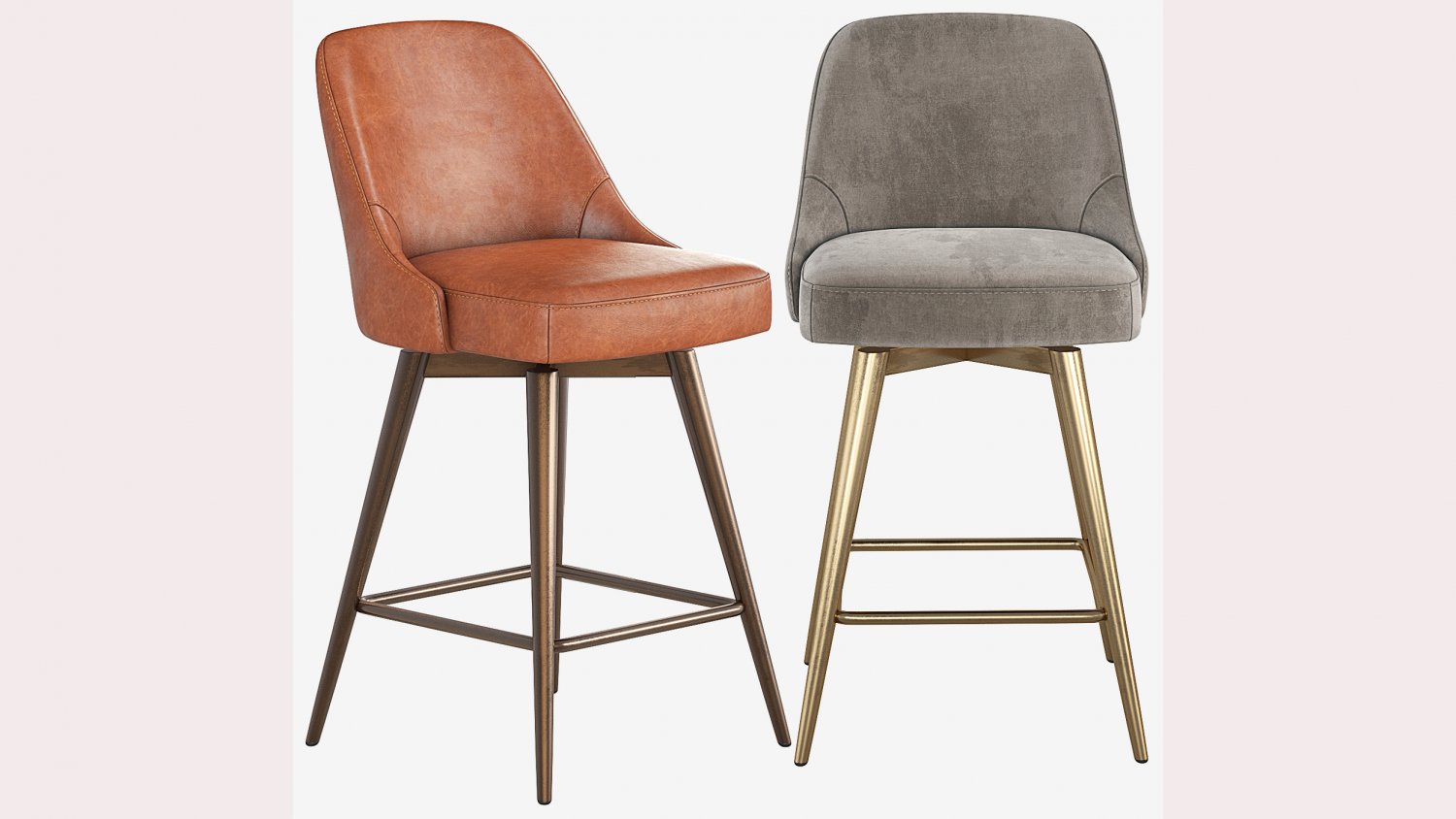 Mid century on sale stool west elm