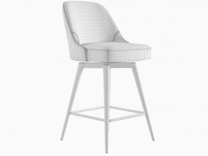 West Elm Mid-Century Counter Stool 3D Модель