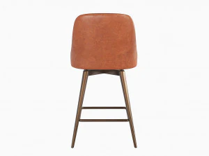 West Elm Mid-Century Counter Stool 3D Model