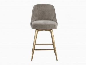 West Elm Mid-Century Counter Stool 3D Модель