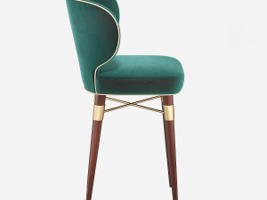 Louis Mid-Century Bar Stool Ottiu 3D Model