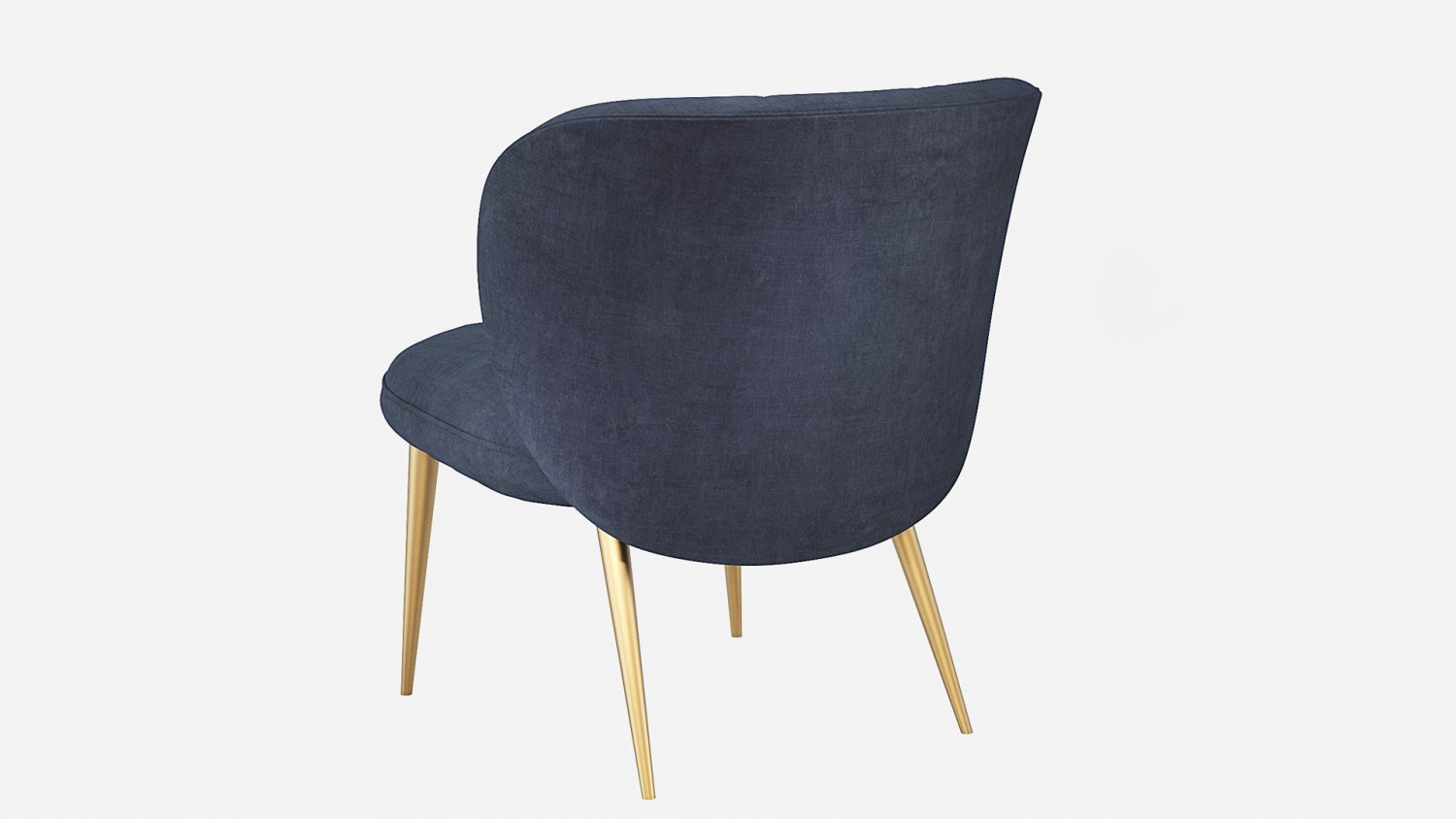 West Elm Ginger slipper chair Model 3D in Kursi 3DExport