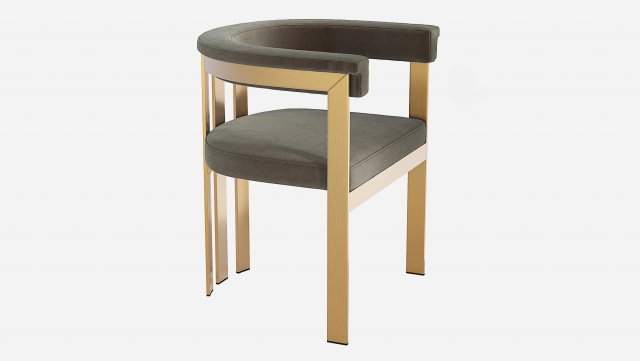Eichholtz Clubhouse Dining Chair 3D Модель .c4d .max .obj .3ds .fbx .stl .blend 