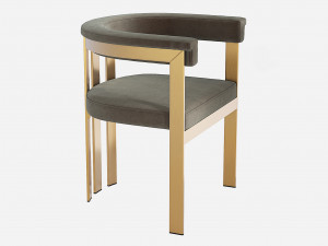 Eichholtz Clubhouse Dining Chair 3D Model