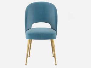 Swell Modern Upholstered Dining Room Chair TOV Furniture 3D Модель