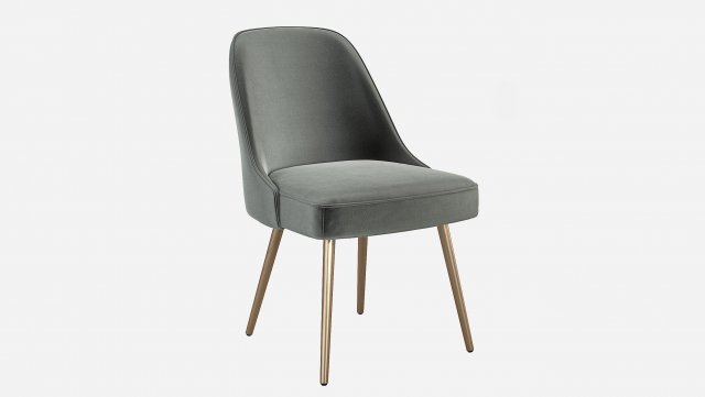 West elm Mid-Century Upholstered Dining Chair Modelo 3D .c4d .max .obj .3ds .fbx .stl .blend 
