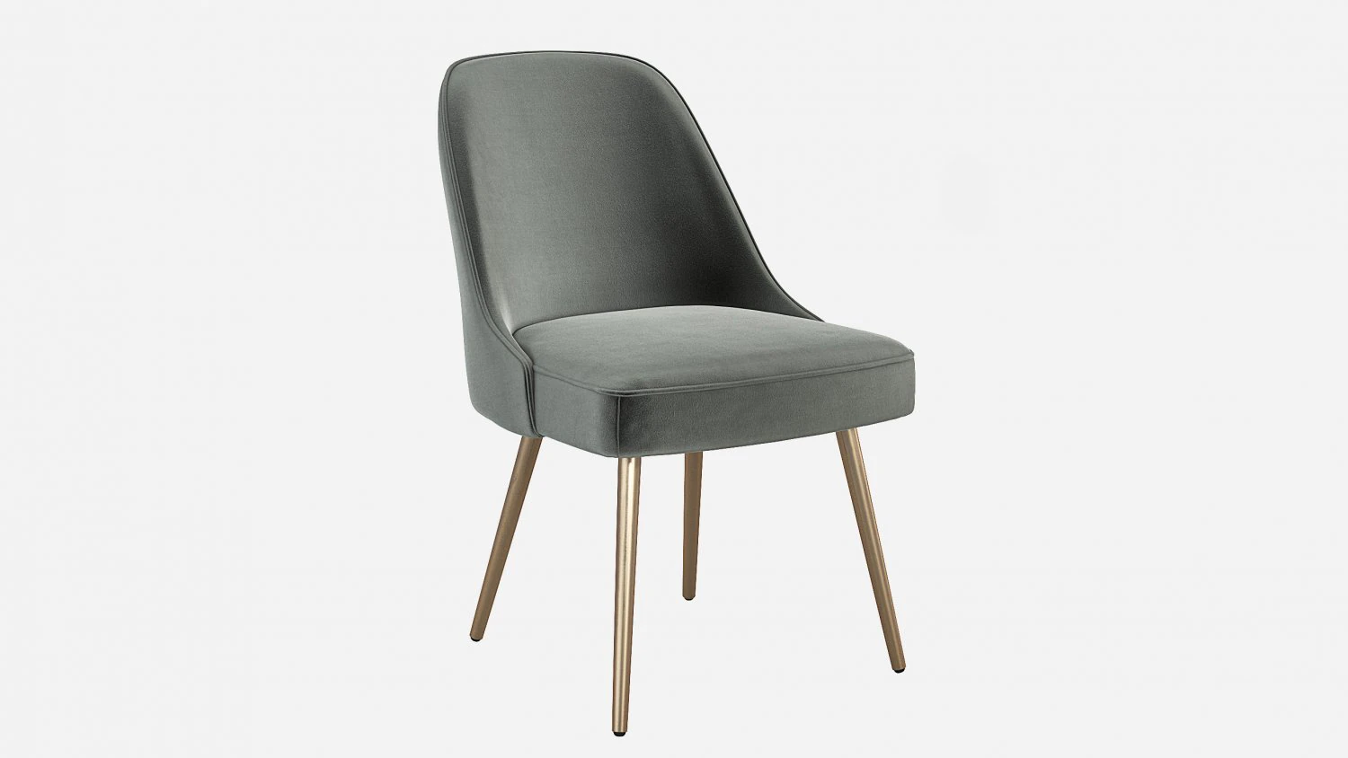 West elm Mid-Century Upholstered Dining Chair 3D Model .c4d .max .obj .3ds .fbx .stl .blend 