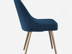 West elm Mid-Century Upholstered Dining Chair 3D Model