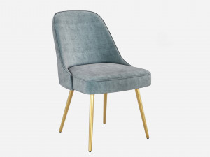 West elm Mid-Century Upholstered Dining Chair Modelo 3D