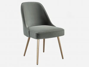 West elm Mid-Century Upholstered Dining Chair 3D Model