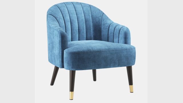 Deephouse Leicester Armchair 3D 모델 .c4d .max .obj .3ds .fbx .stl .blend 