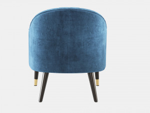 Deephouse Leicester Armchair 3D 모델