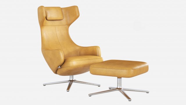 Grand repos Antonio Citterio Vitra Model 3D .c4d .max .obj .3ds .fbx .stl .blend 