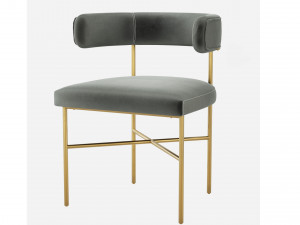 TOV Furniture Kim Performance Velvet Dining Chair 3D Model