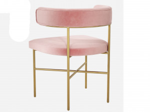 TOV Furniture Kim Performance Velvet Dining Chair 3D Модель