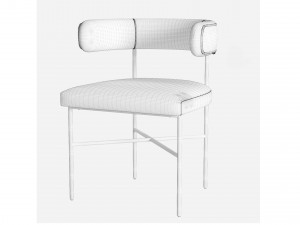 TOV Furniture Kim Performance Velvet Dining Chair 3D Модель