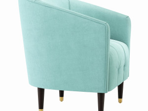 Ayesha Tufted Accent Chair Model 3D