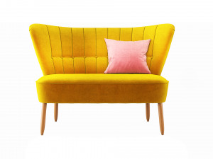 Swoon Editions Fitz Two-seater Sofa Model 3D